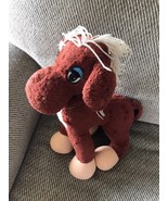 Vintage Gund Creations Brown Horse Plush Stuffed Animal With Yarn Hair - $23.31 CAD