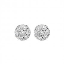 Diana M Jewels 0.26 Cts Diamond Flower Stud Earrings Size One Size - $235.62