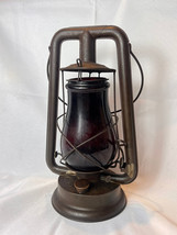 Embury No 210 Supreme Lantern Vtg Kerosene Red Glass Railroad Traffic Si... - £63.07 GBP