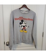 Vintage 1971 Walt Disney World Mickey Mouse Crewneck Sweatshirt S Heathe... - $415.25 MXN