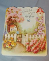 1950s Vintage Good Luck in your New Home Greeting Card UNUSED - $7.87