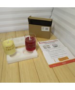 Lumabase Wine Names Battery Operated LED Glass Candles Moving Flame (Set... - $19.99
