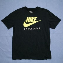 Nike Barcelona Just Do It Swoosh T Shirt Black Size L - $13.53