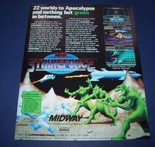 StrikeForce Arcade FLYER Original NOS 1991 Video Game Vintage Promo Retro Art - £12.07 GBP