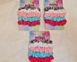 Scunci Scrunchies 3 Packs 15 Scrunchies Pinks Blue Floral NEW - £11.40 GBP