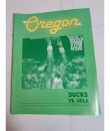 Vintage University of Oregon Ducks Basketball Game Program vs UCLA 1986 ... - £9.17 GBP