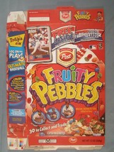 2002 MT Cereal Box POST Fruity Pebbles TOPPS OFFER Sammy Sosa [Y155B3f] - $8.64