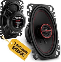 GEN-X4.6 Coaxial Speaker - 4X6, 2-Way, 135W Max, 45W RMS, Black Paper Cone - $107.90