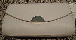 Clutch Purse A New Day Party Flap White Gold Chain Strings Clutch- 9 1/2&quot; x 5&quot; - £10.32 GBP