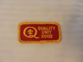 Boy Scouts of America Quality Unit 2002 Patch - $10.00
