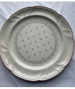 Dinner Plate Victoriana Plates Ceramic Dinnerware Pink Flowers Trim 10 3... - £11.72 GBP