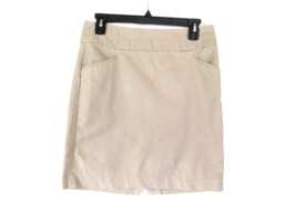 Banana Republic skirt pencil straight Size 4 beige unlined cotton blend - £8.97 GBP