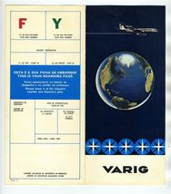 Varig Brazilian Airline Ticket Jacket Boarding Pass Viação Aérea RIo-Gra... - $17.80