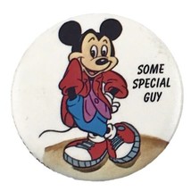 Disney&#39;s Mickey Mouse Some Special Guy 1.5&quot; Vintage Pinback Button 1987 - £4.65 GBP