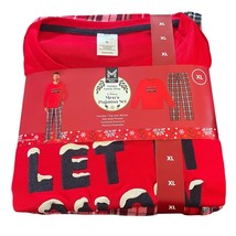 Members Mark Mens X-Large Pajamas 2-PC Set Christmas Family Top Pant Let... - $27.07 CAD
