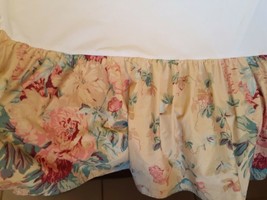 RALPH LAUREN LRL GRASSLAND ELSA Floral Bed Skirt DUST RUFFLE KING Split ... - £100.71 GBP