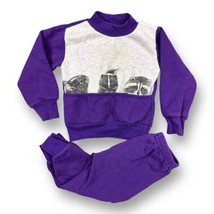 VTG 90s Toddler Sz 2 Sweatshirt Pants Pocket Pals Woodland Animals Critt... - £31.00 GBP