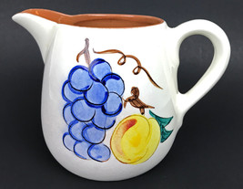 Stangl Pottery Hand-Painted 4.5&quot; H 24 oz Fruit Water Pitcher - £18.63 GBP