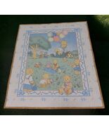 Quilts For Kids Teddy Bear Crib Baby Comforter Quilt Picnic Balloons  - $104.06 CAD