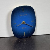 Vintage Bulova Dior Watch dial blue womens 24.5 x 18mm - £9.84 GBP