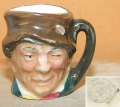 Royal Doulton Mug 1.25&quot; Paddy Toby Jug Character Tiny Mini - $15.29