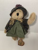 Heartfelt Collectibles HC vintage plush jointed teddy bear gingham outfi... - $20.57