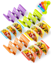 Premium Large Taco Holder Stand, Colorful Holders Set of 6 or 4 for 3 Tacos, Sof - £10.19 GBP+