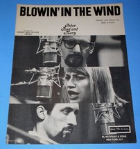 Peter Paul and Mary Sheet Music Blowin In The Wind Vintage 1963 Witmark &amp; Sons - £39.95 GBP