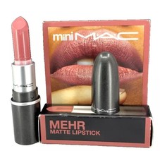 MAC Matte Lipstick MEHR 608 Creamy Matte Lip Stick Nude Beige Mini NeW BoX - $24.26