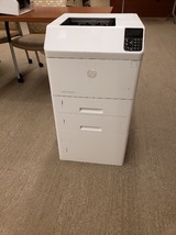 HP LASERJET ENTERPRISE M605 LASER PRINTER WITH STORAGE BOX - $899.00