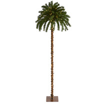 7 Christmas Palm Artificial Tree with 300 White Warm LED Lights - £138.88 GBP