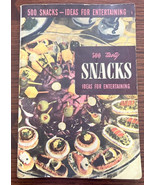 Vintage 1949 500 Tasty Snacks Ideas for Entertaining Culinary Art Instit... - €11,47 EUR