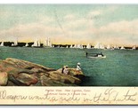 Barche Su Porto Nuovo Londra Connecticut Cromata 1908 Udb Cartolina P23 - $5.08