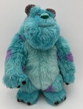 Monsters Inc Pixar Sulley Sully Disney Parks Plush Stuffed Animal Great Face 12” - £11.15 GBP