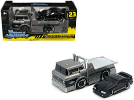 1966 Ford C600 Flatbed Truck Gray Metallic and 1993 Ford Mustang SVT Cobra Black - £21.66 GBP