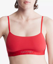 CALVIN KLEIN Bralette Unlined Embossed Bra Red Size XS $30 - NWT - £7.02 GBP