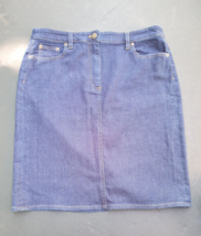 J Crew Indigo Denim Blue Jean Skirt Size 31 - £28.18 GBP