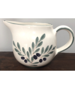 Italian Vintage Fortebraccio Ceramiche Dipinto a mane Hand Painted Olive Pitcher - $27.71