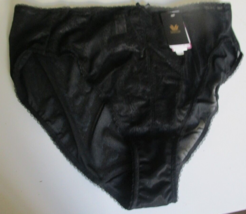 1 Wacoal Retro Chic Hi Cut Brief Size 2X Black Style 841186 - £20.42 GBP