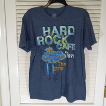 Hard Rock Cafe Tee Shirt Size Large Blue Limited Edition Las Vegas NV Th... - £11.76 GBP
