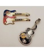 Hard Rock Cafe Orlando Lot of 2 Pins Pinback Opening Year 1999 Fender Gu... - £22.05 GBP