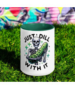 Just Dill With It Skeleton Pickle Mug | Funny &amp; Quirky Gift | 11oz 15oz - €13,58 EUR+