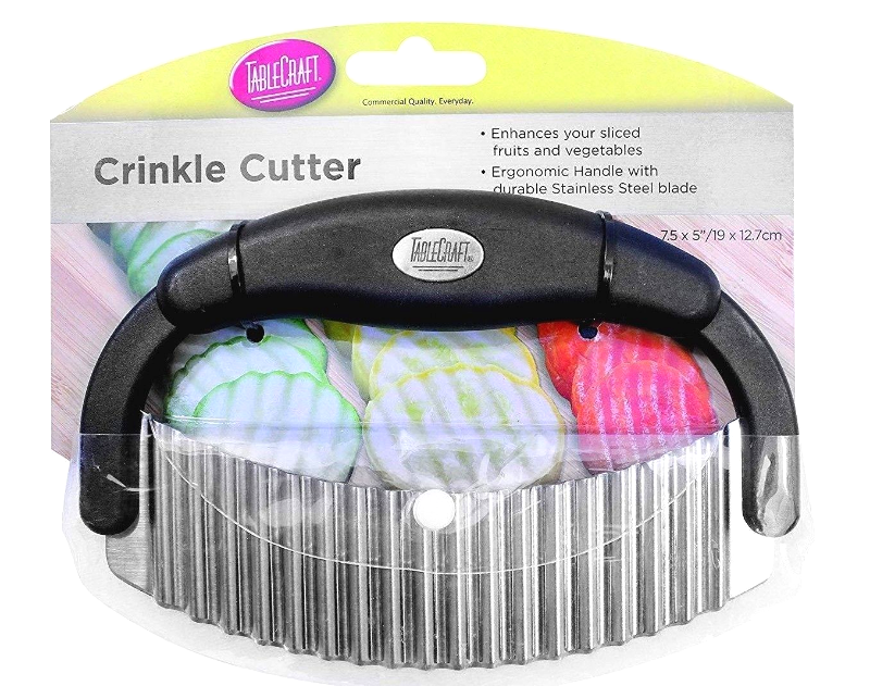 Primary image for Tablecraft H6610 Crinkle Cutter Single Blade with Plastic Handle, Small, Black
