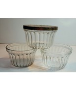 3 KERR JELLY GLASS JARS WITH ONE LID  - £14.70 GBP