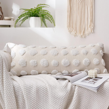Boho Long Lumbar Pillow Cover 14X36Inch, Soft Chenille Decorative Throw Pillow C - £34.59 GBP