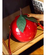Apple shape bag, women shoulder bag, rare apple bag, funny bag for gift,... - $34.30 CAD