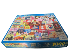 Ice Cream 1000 Piece Puzzle White Mountain 24&quot; x 30&quot; Ages 12+ Complete I... - $11.88