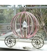 Pottery Barn Kids Princess Carriage Table Lamp With Pink Beads - $79.99