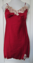 Allegra K Chemise spaghetti strap Lounge Nightgown Size Large  Dark Red - £18.29 GBP