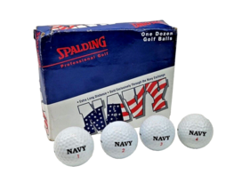 Vintage US Navy Golf Balls Spalding Navy Exchange Exclusive 12 Balls NEW - £20.02 GBP